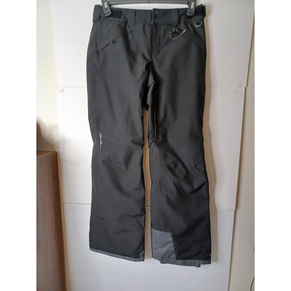 Eddie Bauer Womens Powder SearchBlack Insulated Pants Weatheredge Snow S/ 32X31